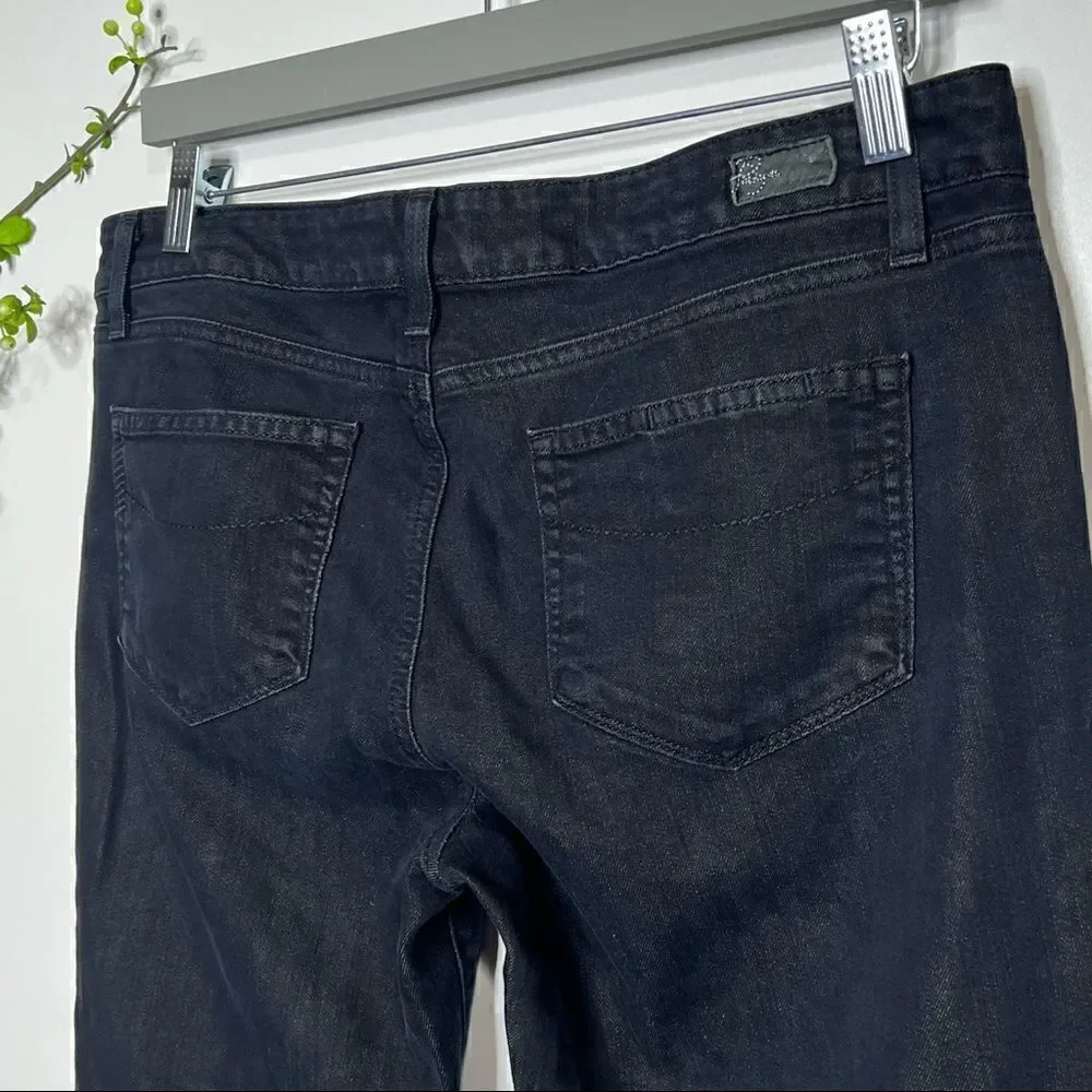 Paige Skyline Ankle Peg Jeans Black Wash